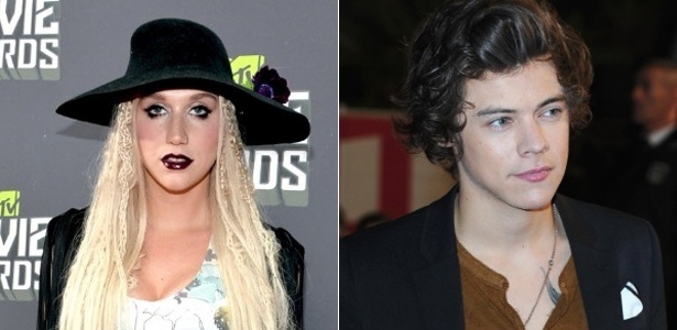 Ke$ha disse que está trocando mensagens de texto com Harry Styles