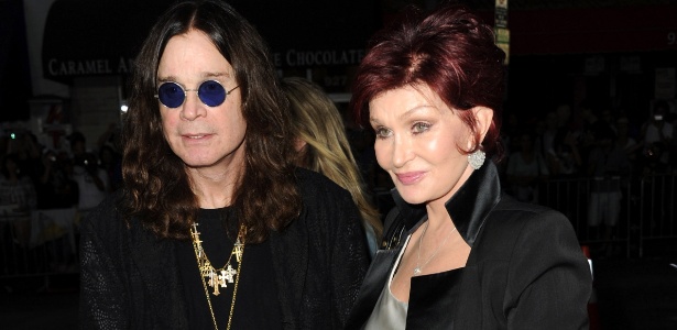 Ozzy e Sharon Osbourne na première do filme "Seven Psychopaths", em Westwood, Califórnia 