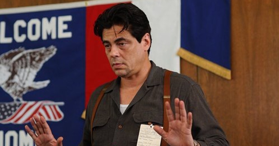 Ator Benicio Del Toro em cena do filme "Jimmy P.", do diretor Arnaud Desplechin, que concorre na mostra competitiva do Festival de Cannes 2013 - Divulgação