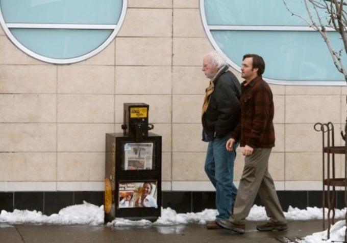 Atores contracenam no longa "Nebraska", do diretor Alexander Payne, que concorre na mostra competitiva do Festival de Cannes 2013 - Divulgação