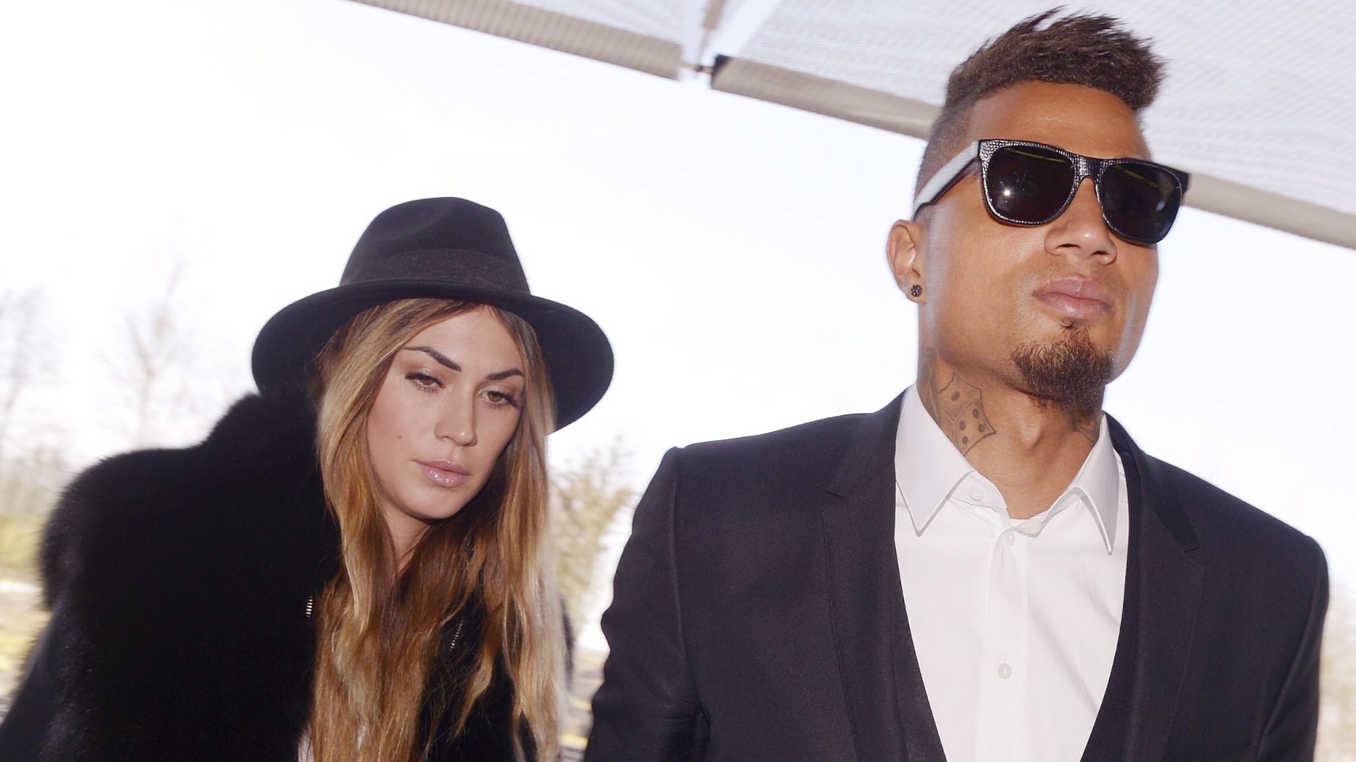18.abr.2013 - Melissa Satta e o namorado Kevin-Prince Boateng, meia do Milan - AP Photo/Walter Bieri