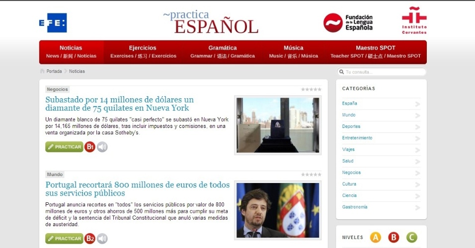 Practica Espanhol - Reprodução