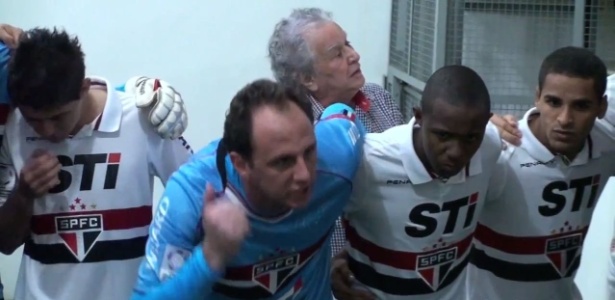 Ceni dá preleção antes de São Paulo x Atlético-MG pela Libertadores - Reprodução