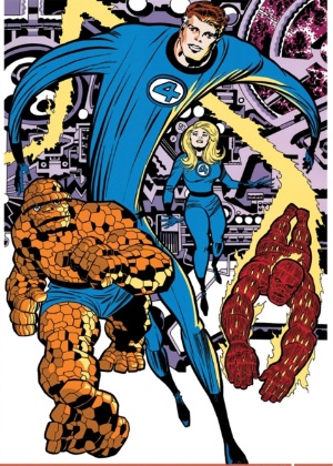 Imagem dos quadrinhos do "Quarteto Fantástico" - Marvel