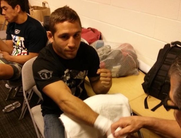 20.abr.2013 - Chad Mendes se prepara para sua luta no UFC on Fox - Reprodução/Facebook