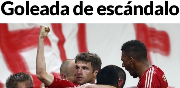 Jornal "Marca", da Espanha, ficou impressionado com goleada sofrida pelo Barça - Reprodução/marca.com