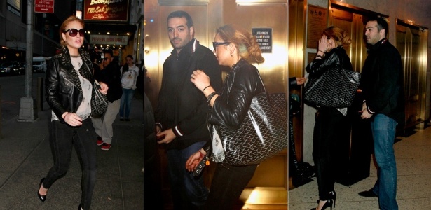 Lindsay Lohan e Mohamed Al Turki em Manhattan