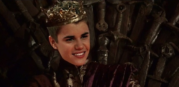 Justin Bieber se transforma no Rei Joffrey de "Game Of Thrones"