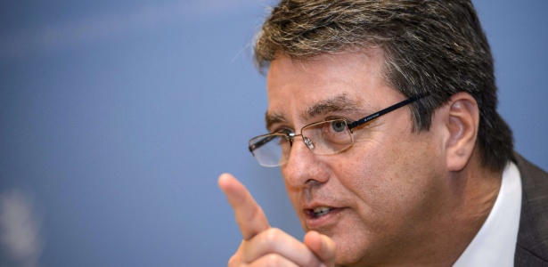 31.jan.2013 - O embaixador do Brasil na Organização Mundial do Comércio (OMC), Roberto Azevedo - Fabrice Coffrini/AFP
