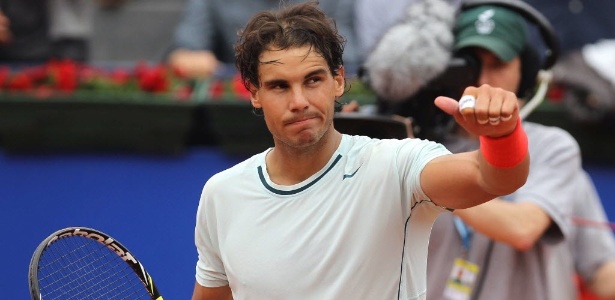 Rafael Nadal comemora sua vaga na semifinal em Barcelona - EFE/Toni Albir
