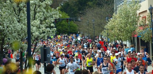 A maratona de Boston é uma das mais tradicionais do mundo, sendo praticada ininterruptamente desde 1897 - Peter Farlow/Creative Commons