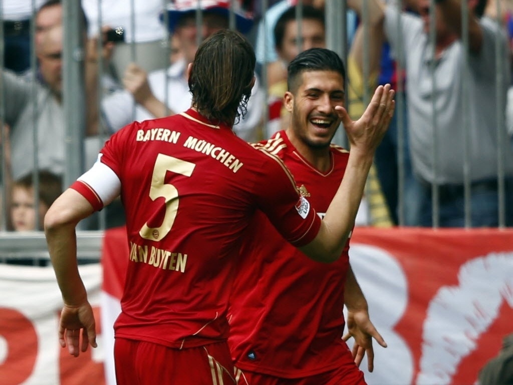 27.abr.2013 - Emre Can comemora seu gol na partida entre Bayern de Munique e Freiburg pelo campeonato alemão - REUTERS/Michael Dalder