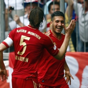 27.abr.2013 - Emre Can comemora seu gol na partida entre Bayern de Munique e Freiburg pelo campeonato alemão - REUTERS/Michael Dalder