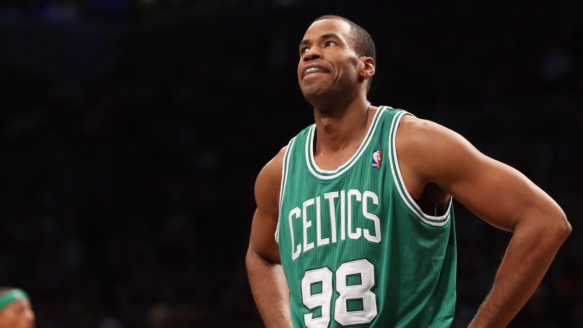 15.nov.2012 - Jason Collins, então no Boston Celtics, antes de assumir sua orientação sexual - Bruce Bennett/Getty Images
