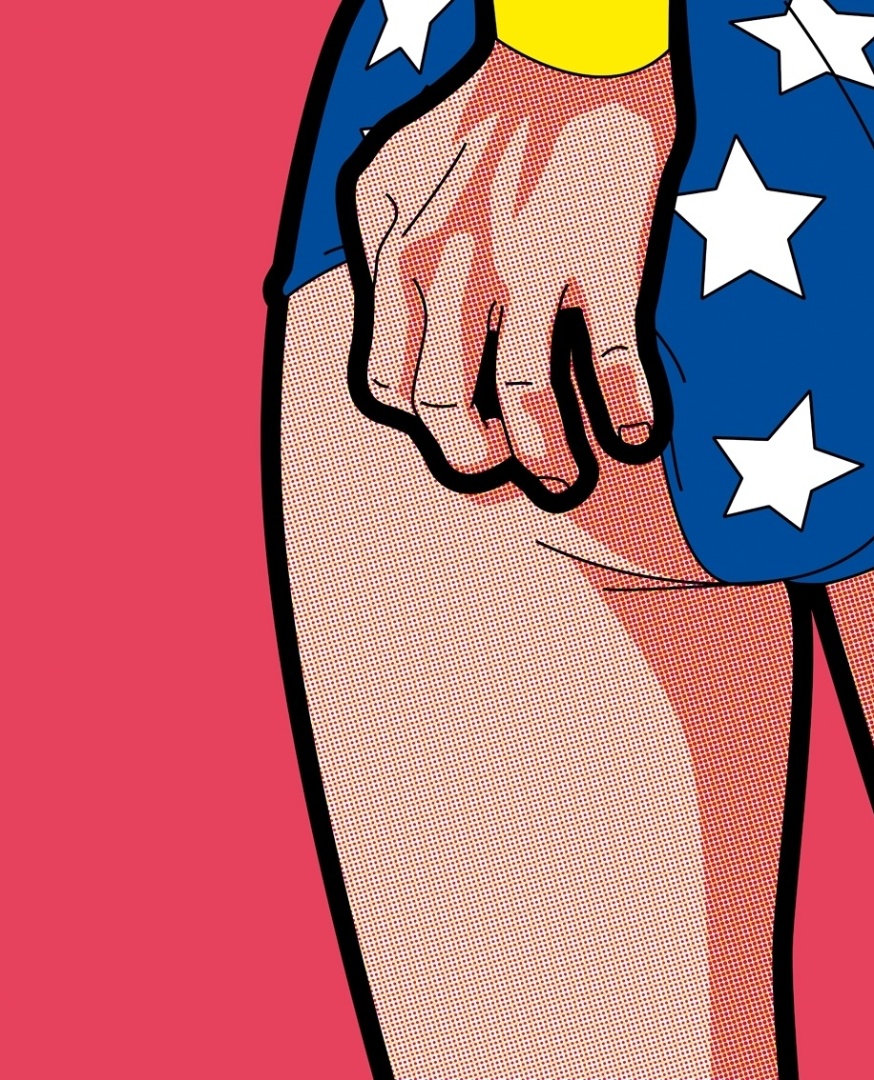 Meia-calça pinica e dá coceira no bumbum de Mulher Maravilha - Grégoire Guillemin