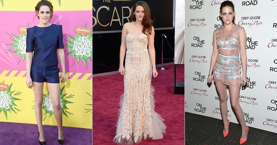 A atriz Kristen Stewart foi eleita a famosa mais bem vestida do ano pelos leitores da revista "Glamour" inglesa. Pelo segundo ano consecutivo, ela ficou à frente de queridinhas do Reino Unido como Catherine Middleton e Emma Watson - Getty Images