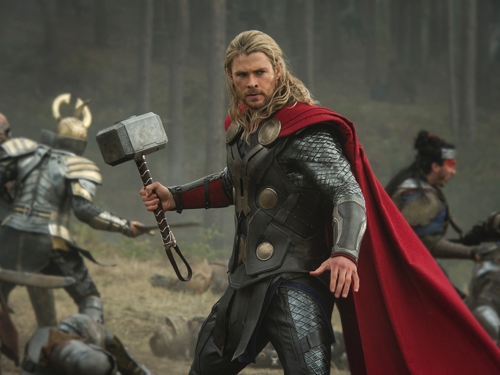 Chris Hemsworth em cena de "Thor: O Mundo Sombrio" - Divulgação / Disney