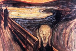 Em agosto de 2004, "O Grito", do pintor norueguês Edvard Munch (1863-1944), foi roubado em plena luz do dia do museu Munch de Oslo, de onde três indivíduos armados e mascarados levaram também "Madonna", outra obra do mesmo artista. - AFP PHOTO / KATRINE