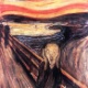 Em agosto de 2004, "O Grito", do pintor norueguês Edvard Munch (1863-1944), foi roubado em plena luz do dia do museu Munch de Oslo, de onde três indivíduos armados e mascarados levaram também "Madonna", outra obra do mesmo artista. - AFP PHOTO / KATRINE