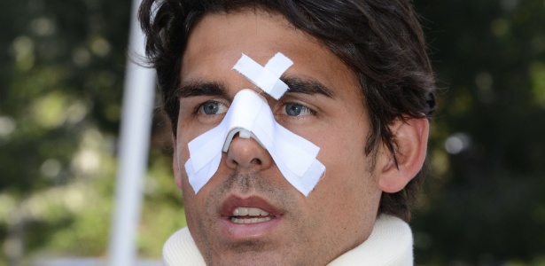 Thomas Drouet foi agredido com uma cabeçada no nariz - Dominique Faget/AFP