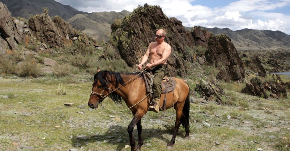 May 6, 2013 - Horseback riding in the Tuva region, August 3, 2009 - Alexei Druzhinin/Reuters