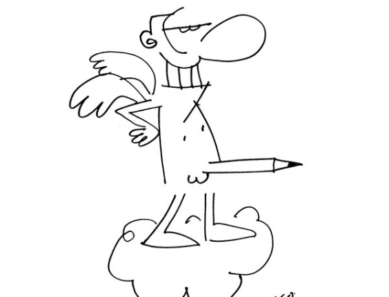 A exposição "Fala, Panga!", organizada em 2010 pelo cartunista Orlando Pedroso para homenagear Glauco Villas Boas, conta com 28 imagens de artistas e amigos do cartunista morto no mesmo ano. No desenho acima, a homenagem de Alcy Linares - Alcy Linares