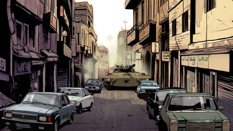 "VALSA COM BASHIR" (Ari Folman): Inspirada no documentário de mesmo nome, a graphic novel conta a história do massacre de Sabra e Chatila, um dos episódios mais sangrentos da Guerra do Líbano, do perturbado ponto de vista do autor - Divulgação
