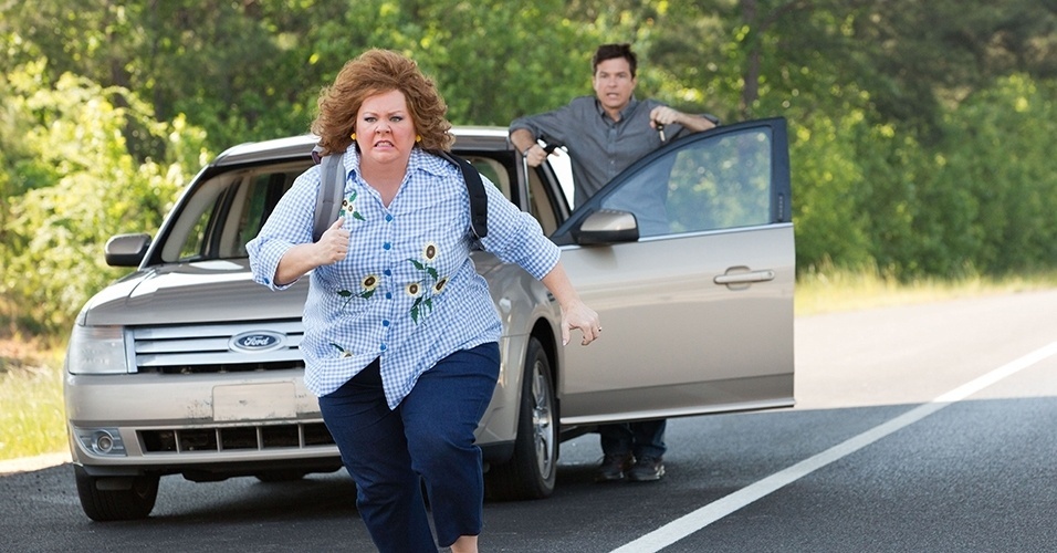 Cena da comédia "Uma Ladra Sem Limites", dirigida por Seth Gordon e estrelada pela dupla Jason Bateman e Melissa McCarthy - Divulgação / Universal