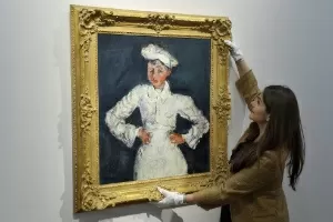 "O Mestre-pasteleiro", do pintor francês Chaïm Soutine, foi arrematada por US$ 18 milhões - Justin Lane/EFE