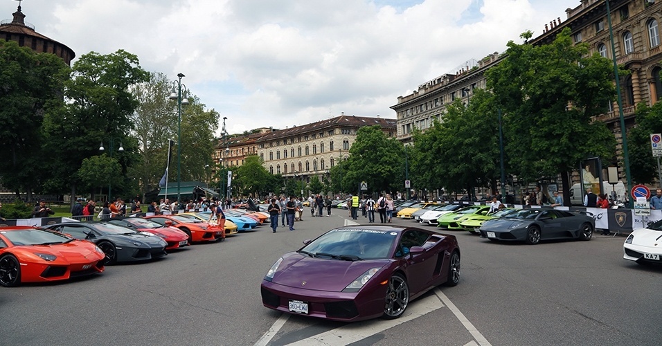 Encontro celebra os 50 anos da Lamborghini - Divulgação