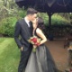 10.mai.2013 - Shenae Grimes usou um vestido preto em seu casamento com o músico Josh Beech, em Londres - Reprodução/Twitter