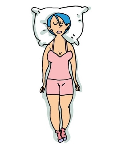 Barriga para cima com os braços ao longo do corpo - Orlando/UOL