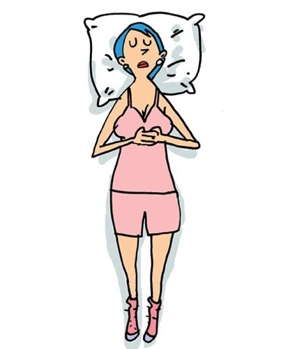 Barriga para cima com os braços cruzados sobre o corpo - Orlando/UOL