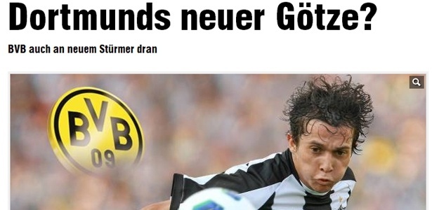 Jornal alemão Bild comparou Bernard com Götze, vendido pelo Borussia ao Bayern - Reprodução/bild.de