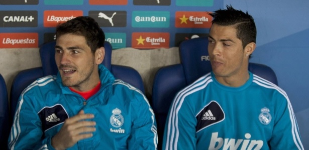 Casillas e Cristiano Ronaldo ficaram no banco de reserva na partida  contra o Espanyol - EFE/Alejandro García