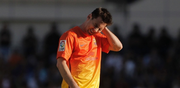 Messi não jogou bem contra o Atlético de Madri e ainda deixou o campo machucado - Andres Kudacki / AP