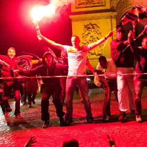 13.mai.2013  - festa da torcida do PSG - Bertrand Langlois/AFP