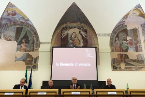 Diretores da Bienal de Veneza divulgam calendário do evento em Roma - Domenico Stinellis/AP