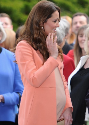 Kate Middleton exibe barriguinha da gravidez - Getty Images