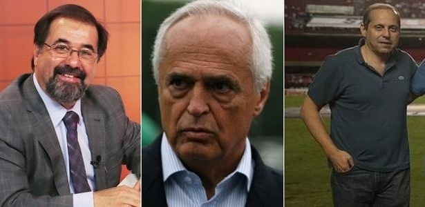 Marco Aurélio Cunha, Leco e Roberto Natel, possíveis sucessores de Juvenal - UOL, Fernando Santos/Folhapress, e Paulo Pinto/Saopaulofc.net