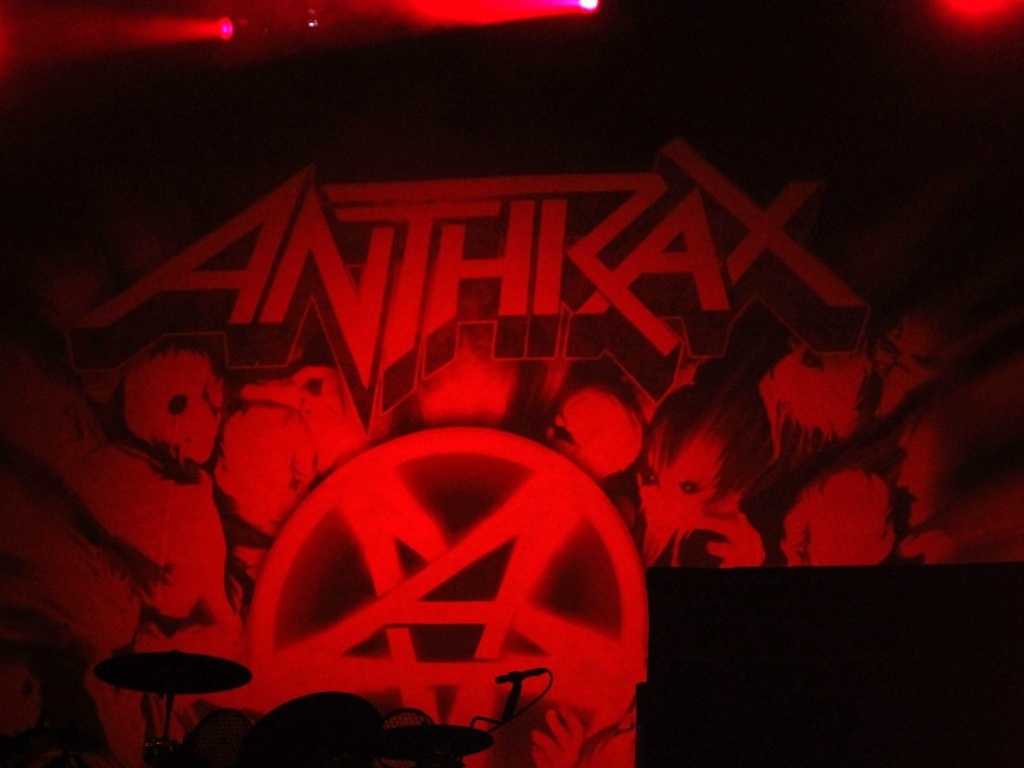 15.mai.2013 - A banda de thrash metal Anthrax se apresenta no HSBC Brasil, em São Paulo - Taiz Dering/Divulgação