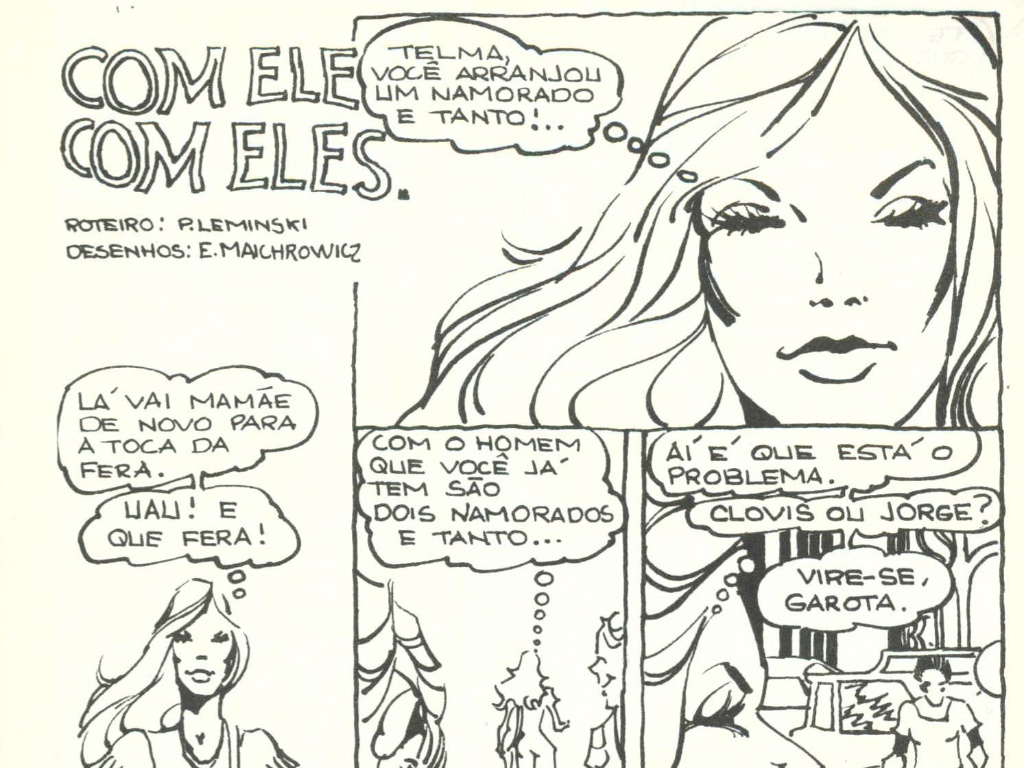 Página de HQ escrita por Paulo Leminski, que integra a exposição "Múltiplo Leminski" - Reprodução