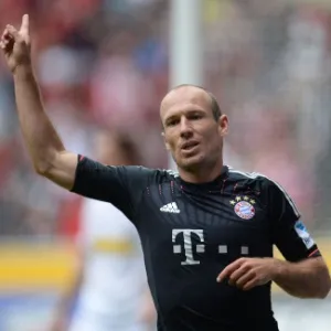 18.mai.2013 - Após estar perdendo por 3 a 1, o Bayern de Munique conseguiu a virada e venceu por 4 a 3 - PATRIK STOLLARZ/AFP PHOTO