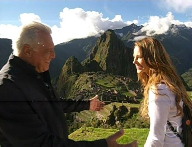 César e Paloma conversam durante a viagem