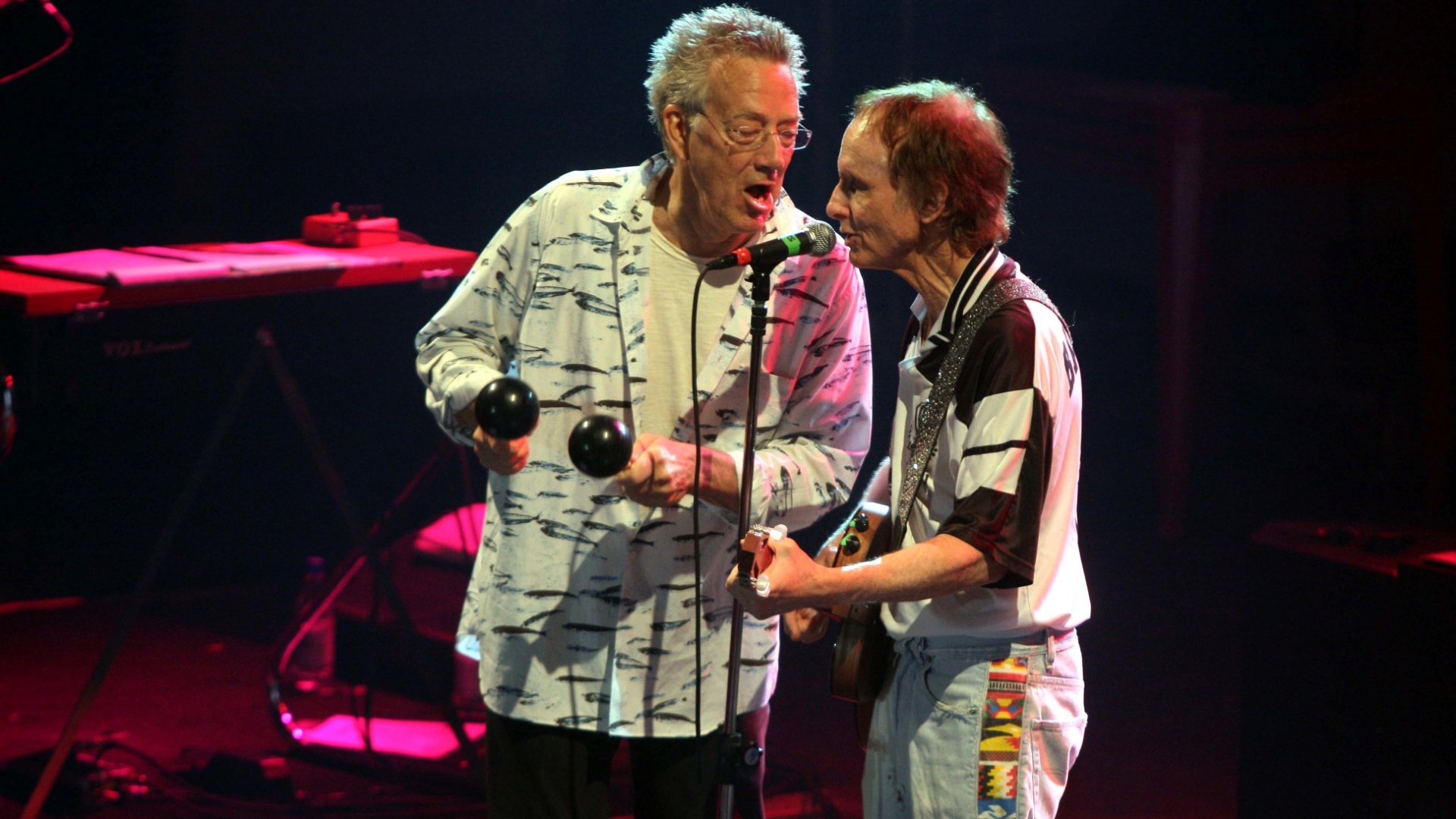 Em 2009, Manzarek e Krieger durante show no Centro de Eventos Taiwan, em Ribeirão Preto - Marcia Ribeiro/Folha Imagem