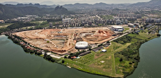 Centros de transmissão e de imprensa estão sendo construídos no Parque Olímpico da Rio-2016
