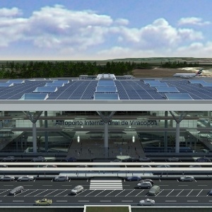 Novo terminal de Viracopos, cuja ampliação recebeu 71 autuações pelo Ministério do Trabalho e Emprego - Divulgação/Aeroportos Brasil
