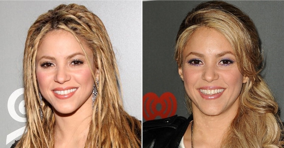 A colombiana Shakira fez trancinhas para ir a uma festa nos EUA em 2009