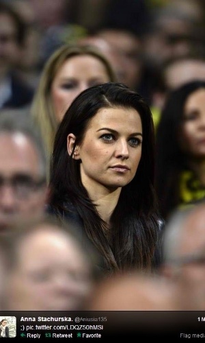 Anna Stachurska é noiva do artilheiro Robert Lewandowski  - Reprodução/Twitter