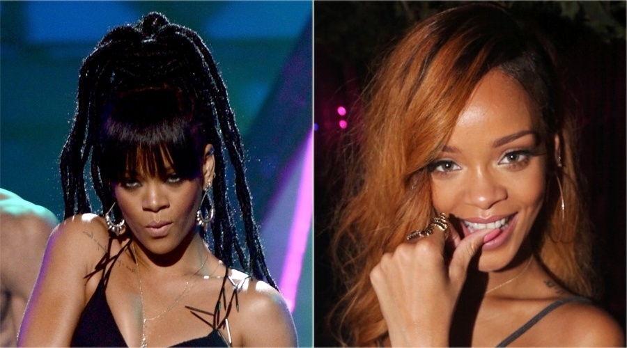 Durante a final do "American Idol", em 2012, Rihanna se apresentou com um penteado com dreadlocks